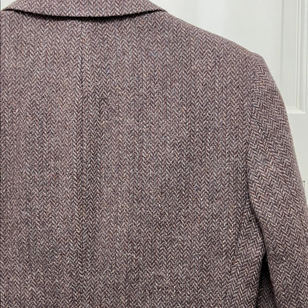 Vintage Dayton's Daniel Hechter Brown Wool Herringbone Blazer - Size Large